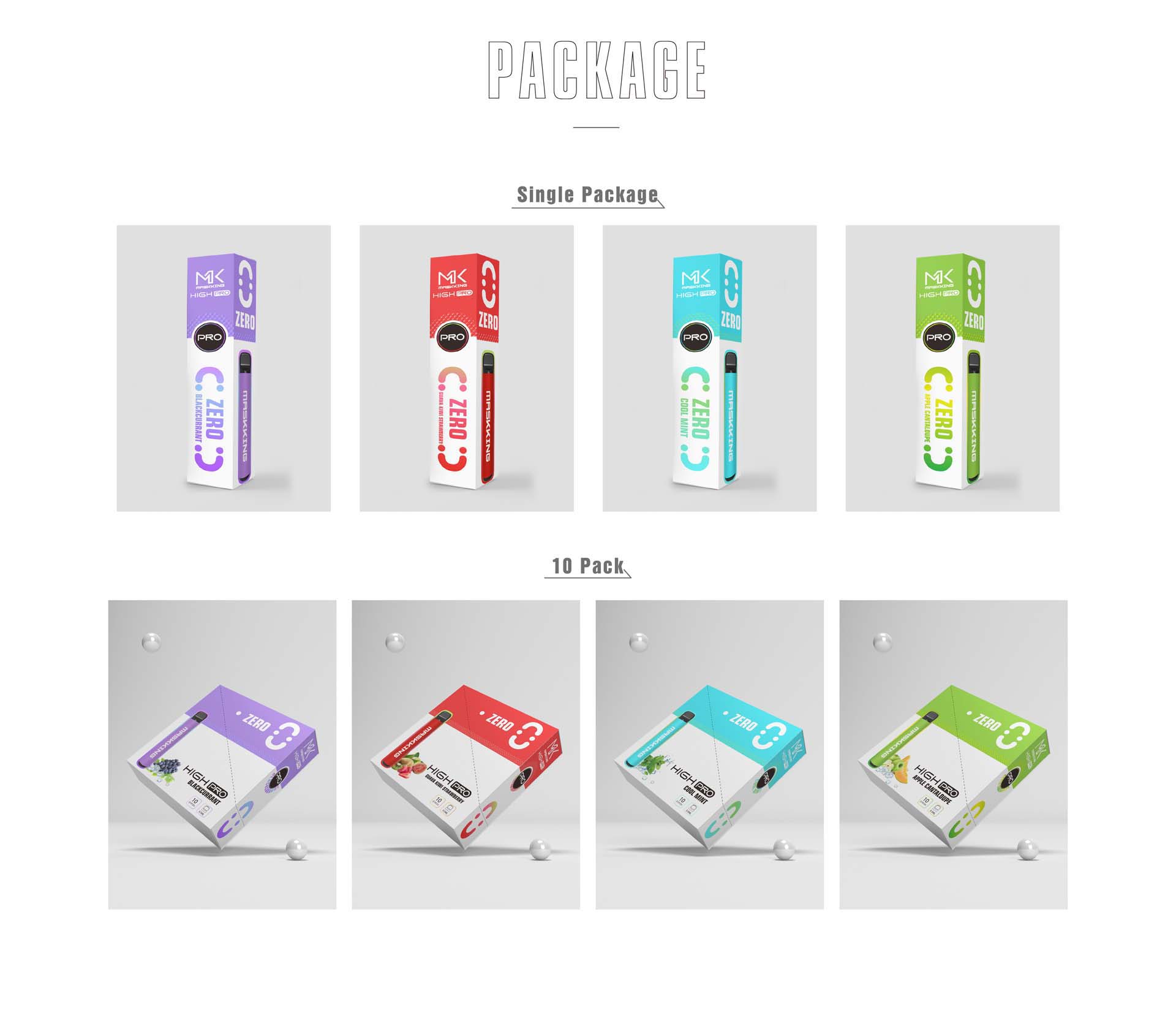maskking high pro zero package