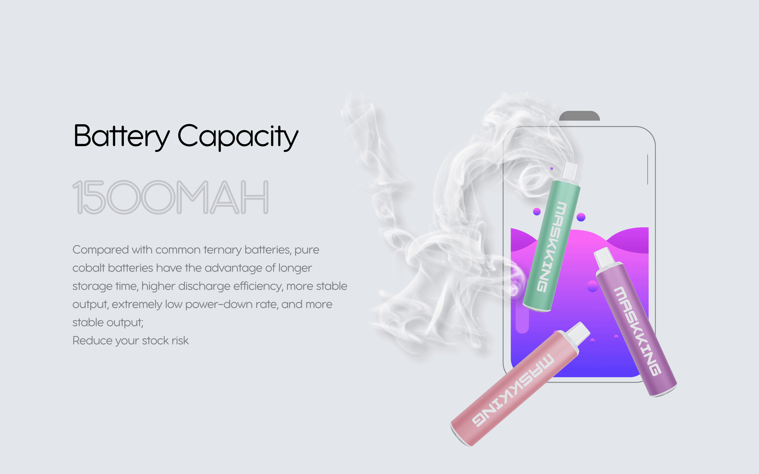 Maskking High GTS Zero 1500mAh battery