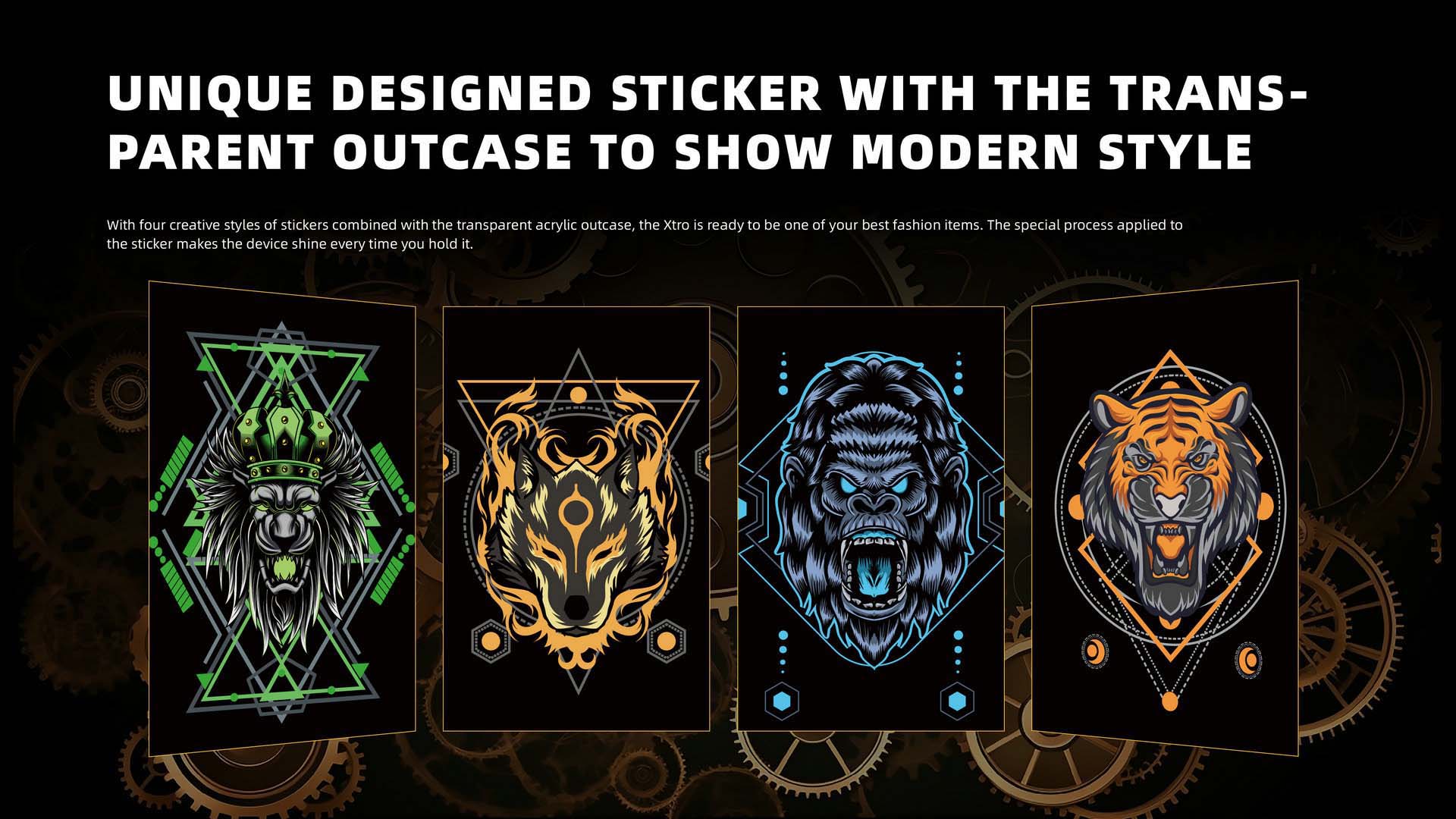 maskking xtro unique designed sticker