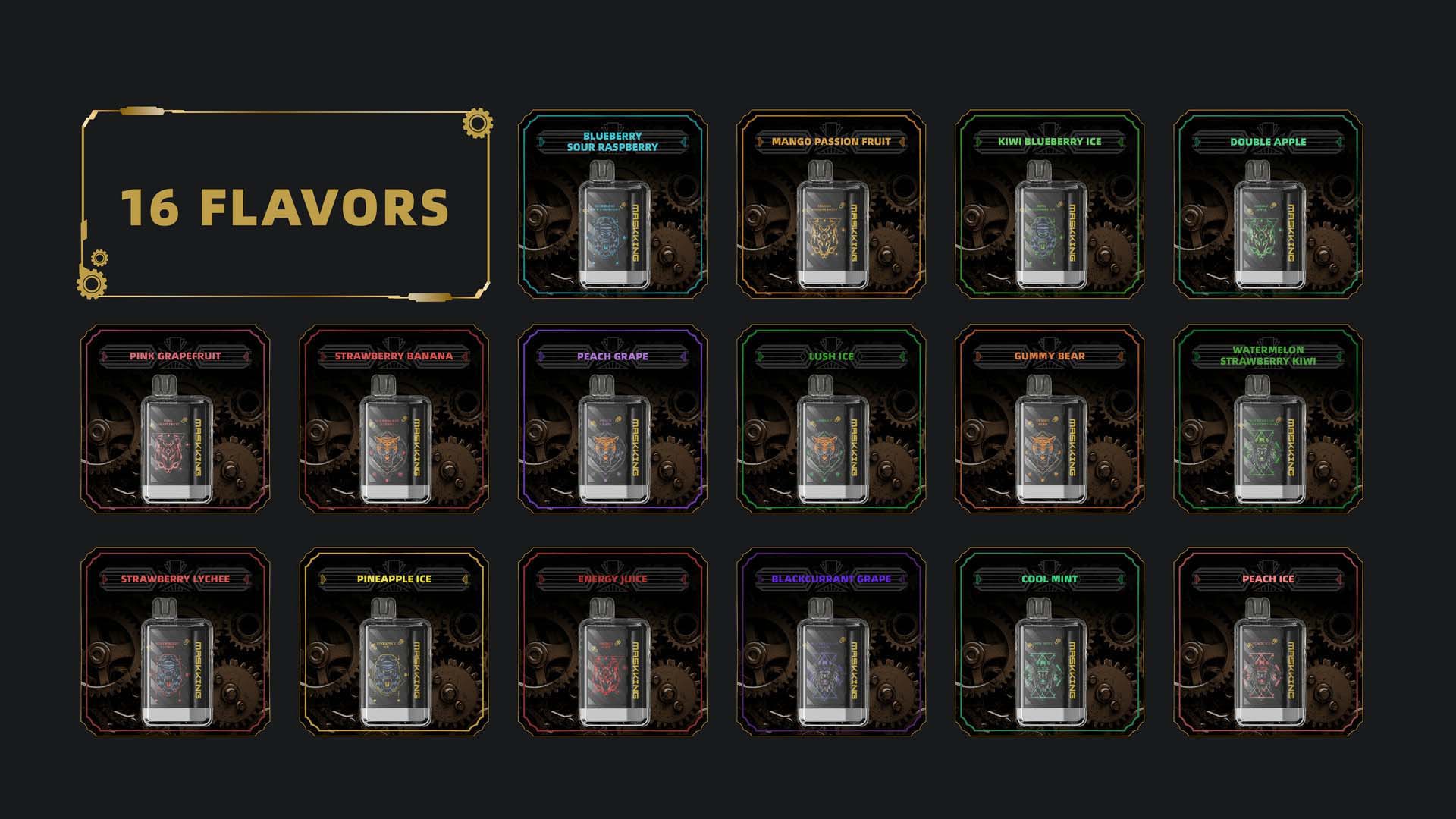 maskking xtro 16 flavors