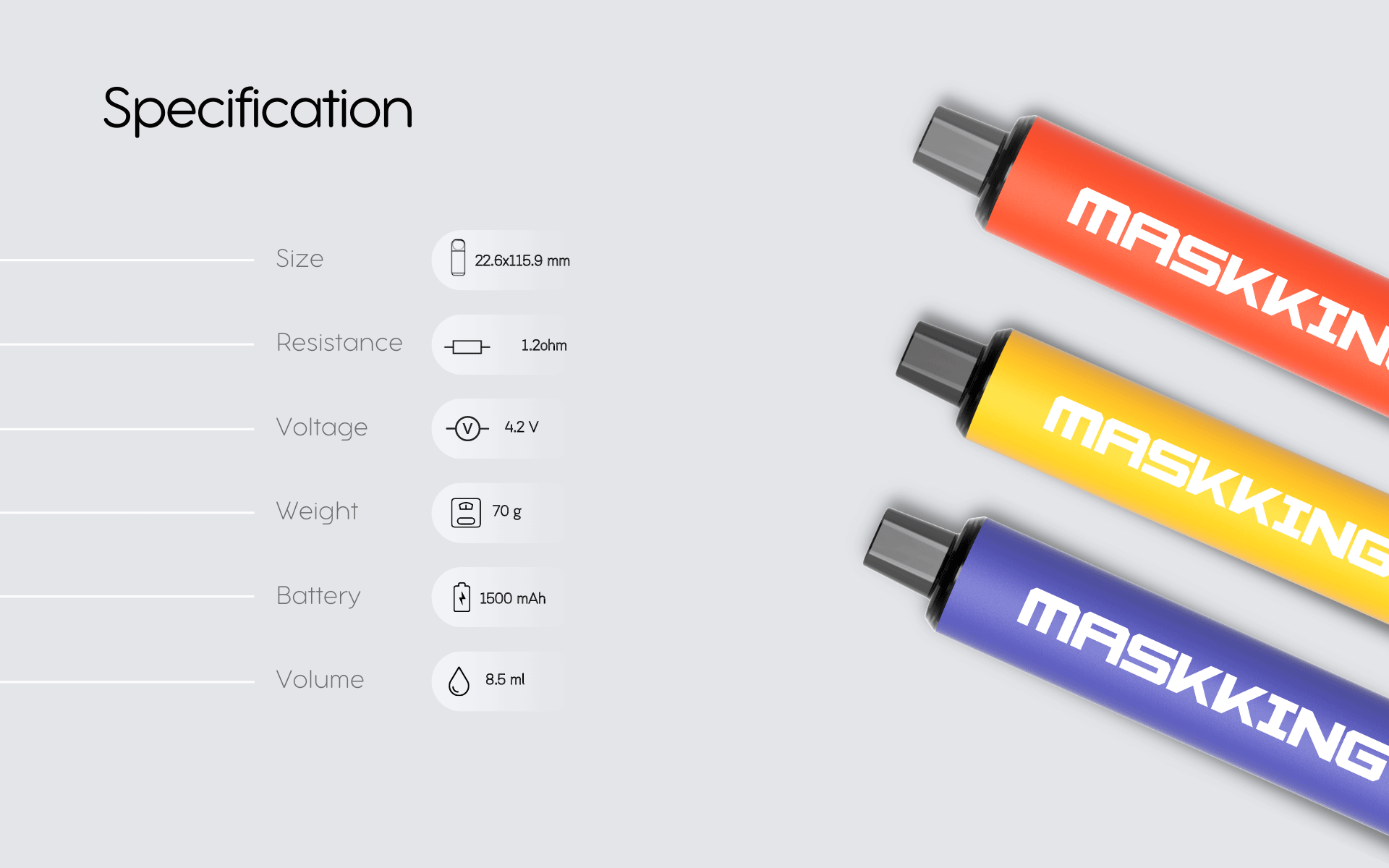 Maskking High GT-S specification