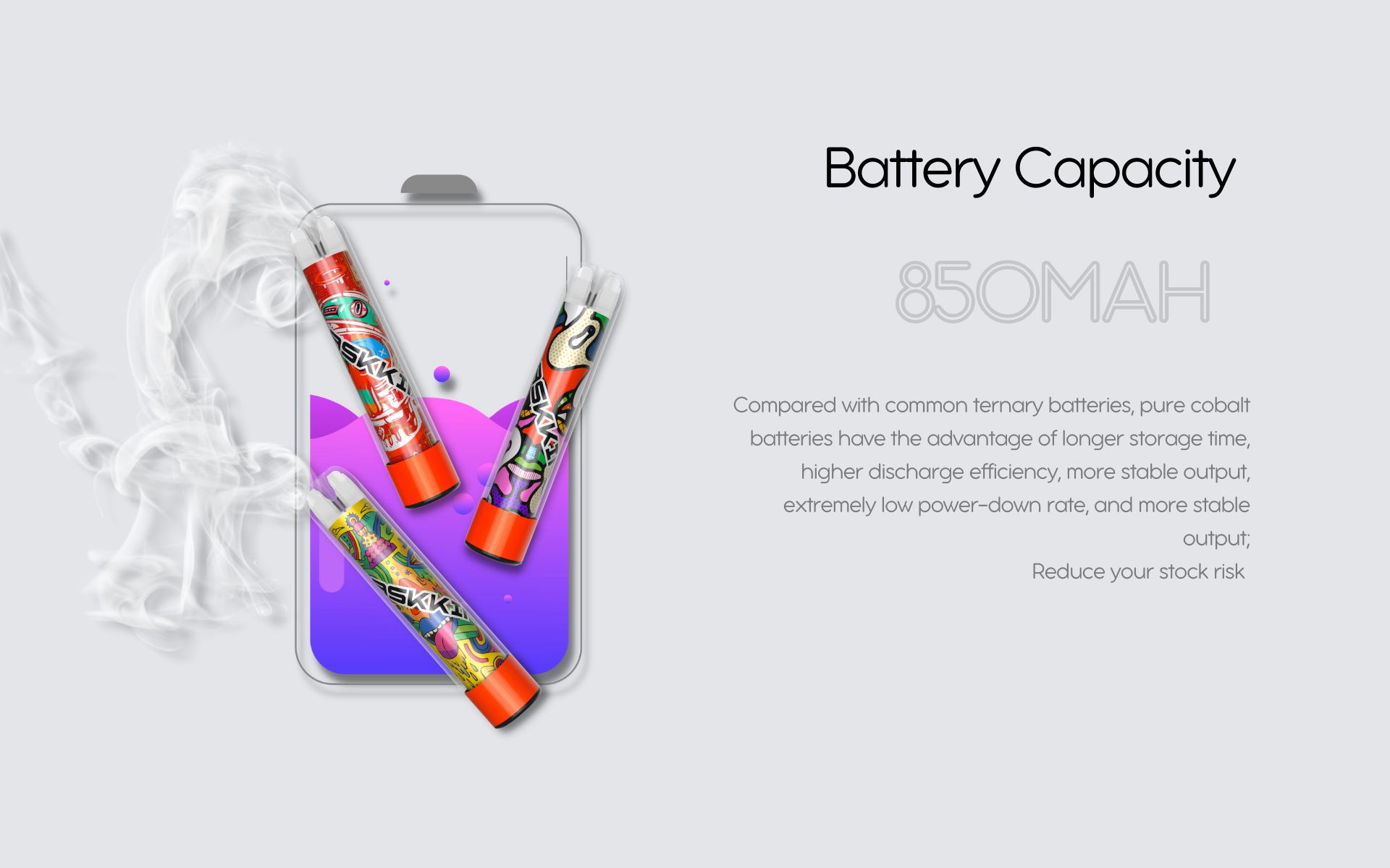 850 MAH Battery Capacity Vape Bundles