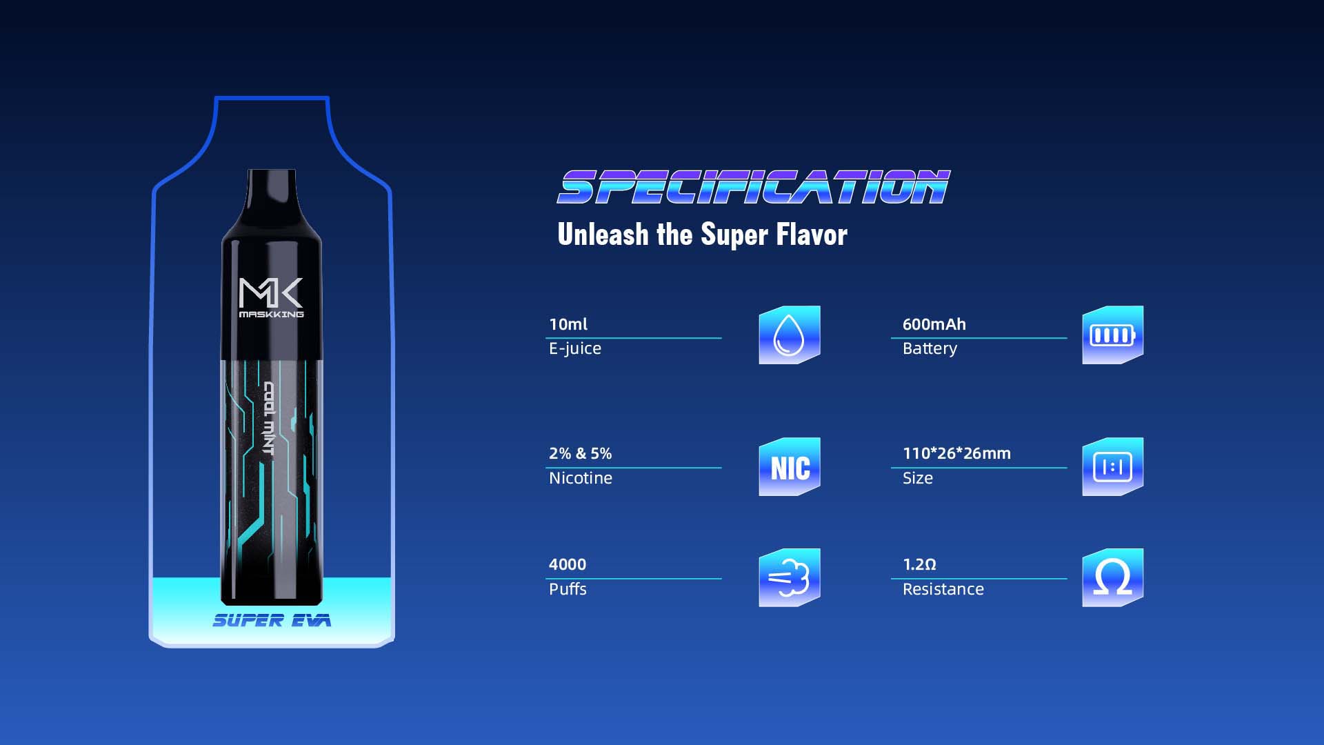 maskking super eva 4000 specification