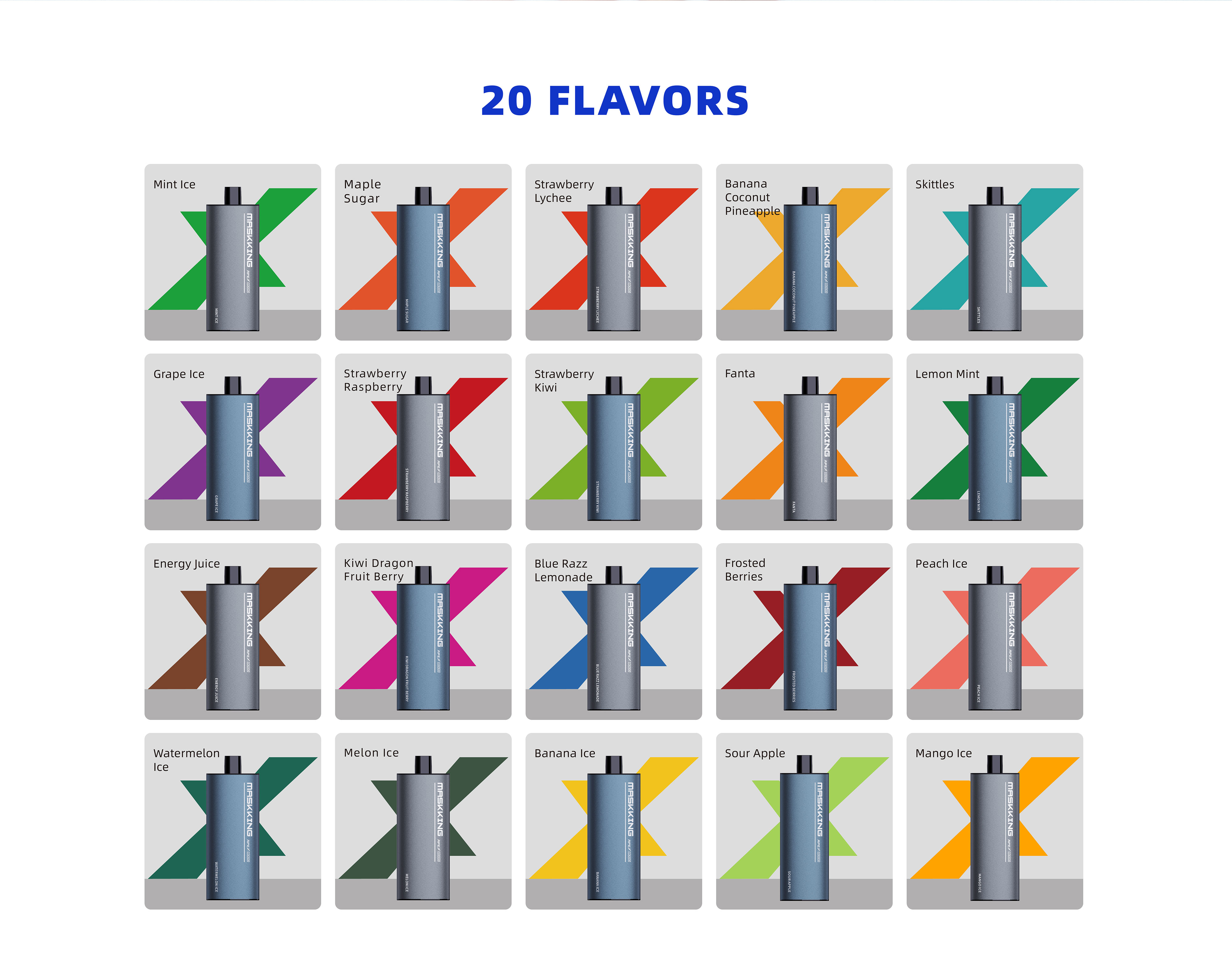 maskking apex 8000 20 flavors