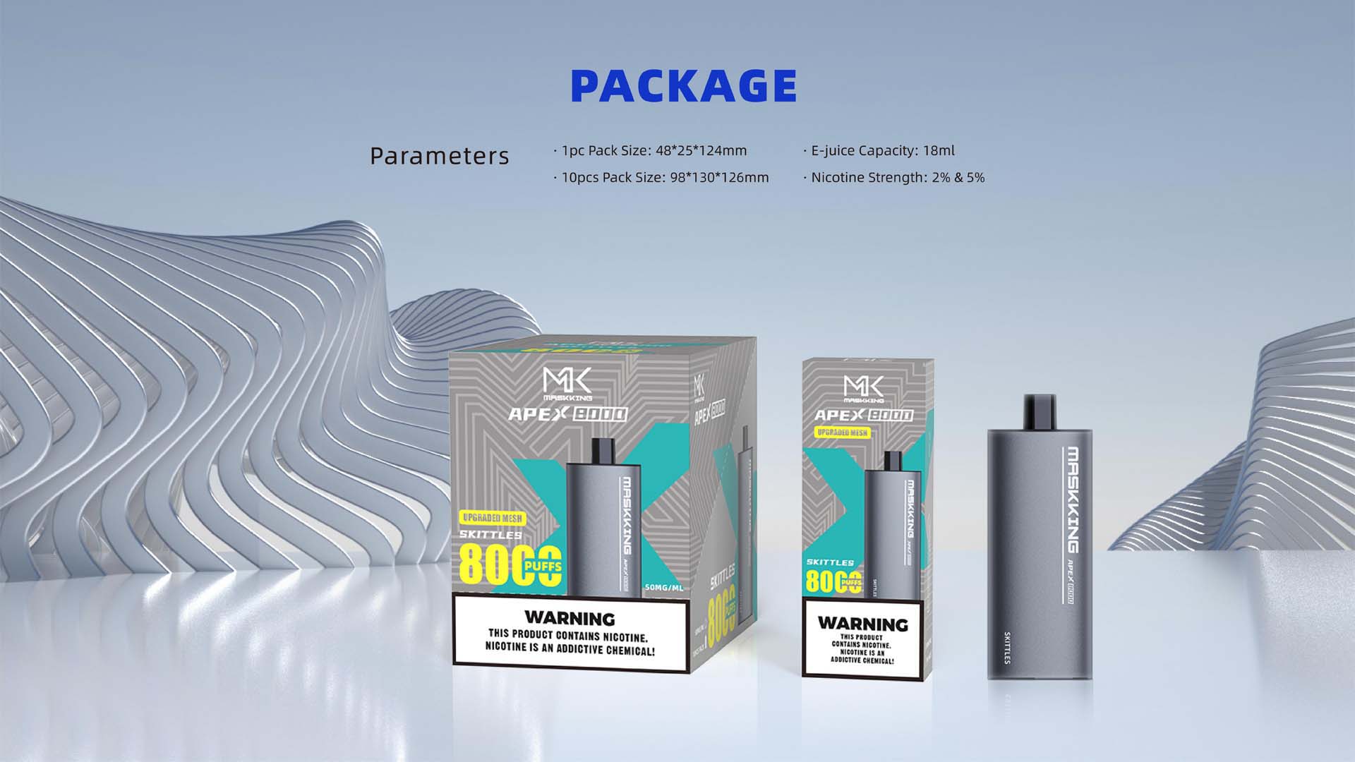 maskking apex 8000 package