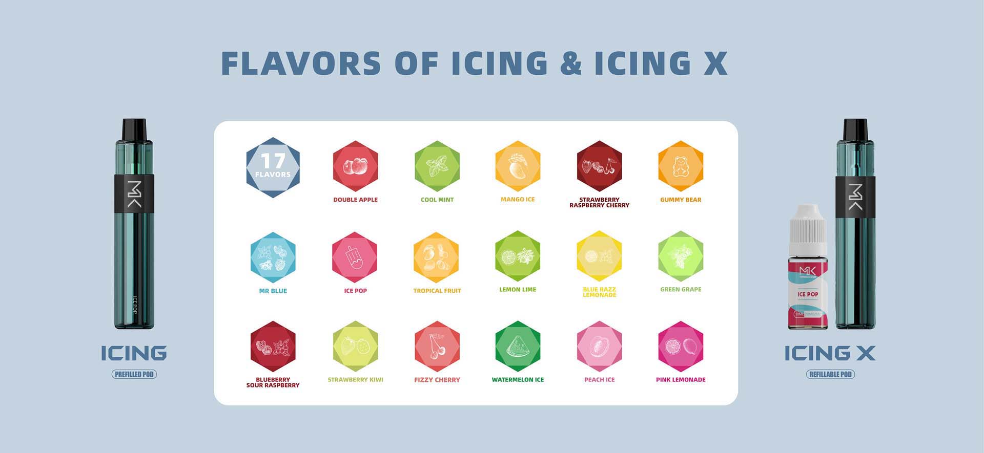 maskking icing x flavors