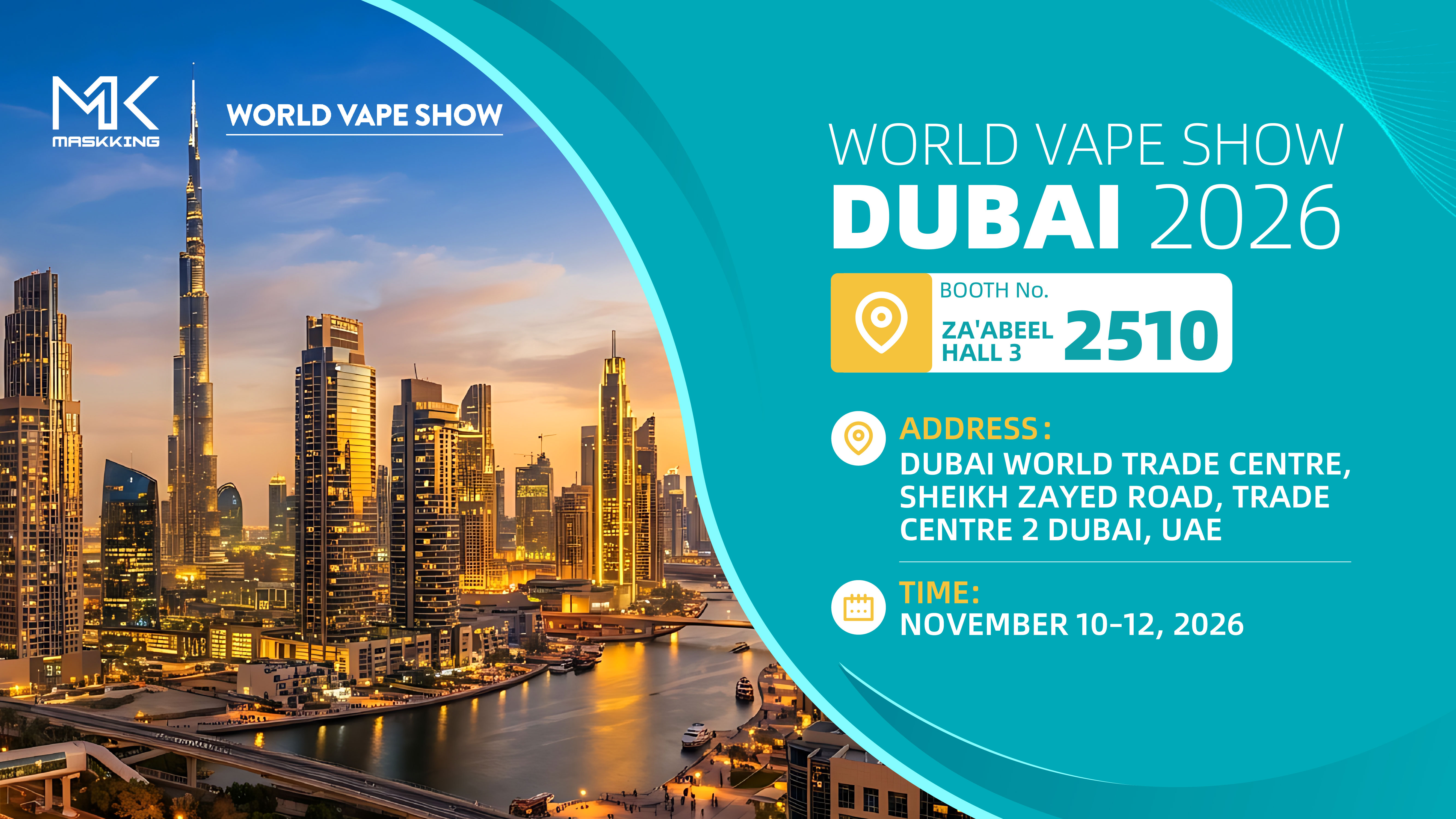 MASKKING WORLD VAOE SHOW DUIBAI 2026